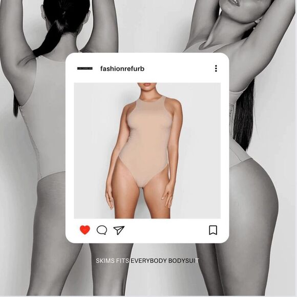 Skims "Fits Everybody" high neck bodysuit | Sz S - Picture 2 of 8